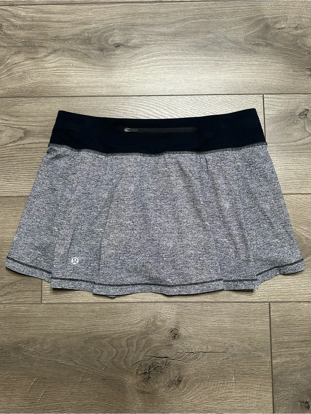 Lululemon Pace Rival Running Skirt Skort Heather Lux Multi Black‎ Size 6